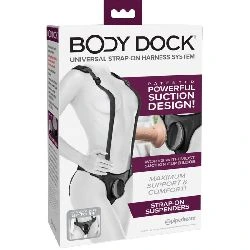 arnes con succión y hombreras dock strapon suspenders - detalle 6