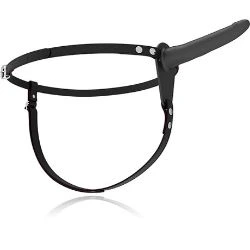 arnes con vibracion flesh 15 cm negro fetish submiss - detalle 2