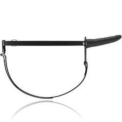 arnes con vibracion flesh 15 cm negro fetish submiss - detalle 3