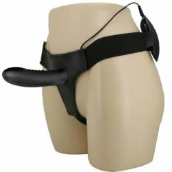arnes con dildo hueco y vibracion - detalle 2