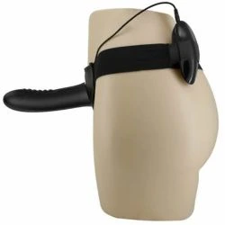 arnes con dildo hueco y vibracion - detalle 3