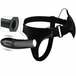 arnes con dildo hueco y vibracion - detalle 5