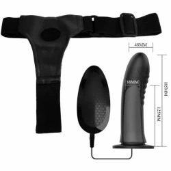arnes con dildo hueco y vibracion - detalle 8