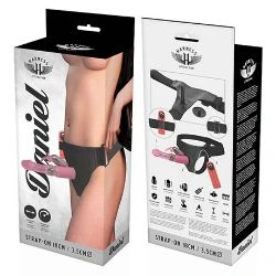 arnes daniel con dildo vibracion rotacion 16 cm harness - detalle 6