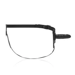 arnes de silicona de 16 cm fetish submissive negro - detalle 2