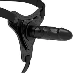 arnes de silicona de 16 cm fetish submissive negro - detalle 3