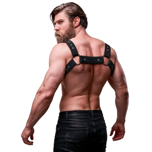 Arnés BDSM Deportivo Ajustable de Neopreno para Pecho Hombre - detalle 2