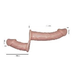 arnes dildo doble con vibracion natural 18 cm baile - detalle 7
