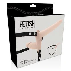 arnés doble penetracion flesh color natural 15 cm fetish submissive - detalle 4