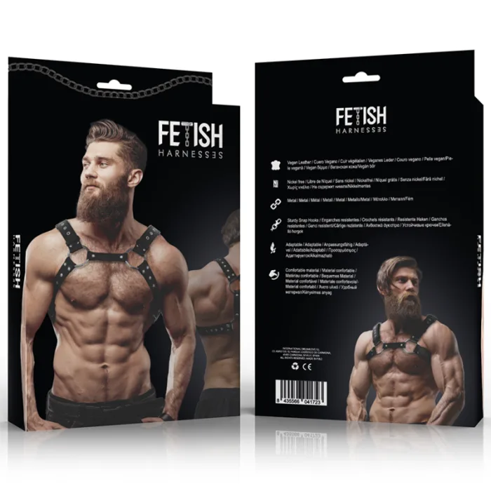 ARNÉS ECOPIEL PECHO CON TACHUELAS HOMBRE - detalle 6