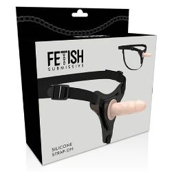arnes sexual con dildo flesh realista 16 cm fetish submiss - detalle 4