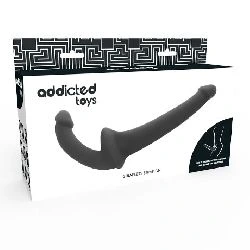arnes sin sujecion con dildo 18 cm negro addicted toys - detalle 4