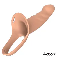 arnés strap on con dildo hueco talla l - detalle 3