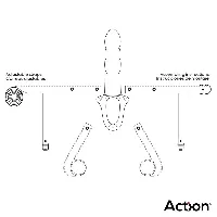 arnés strap on con dildo hueco talla l - detalle 4