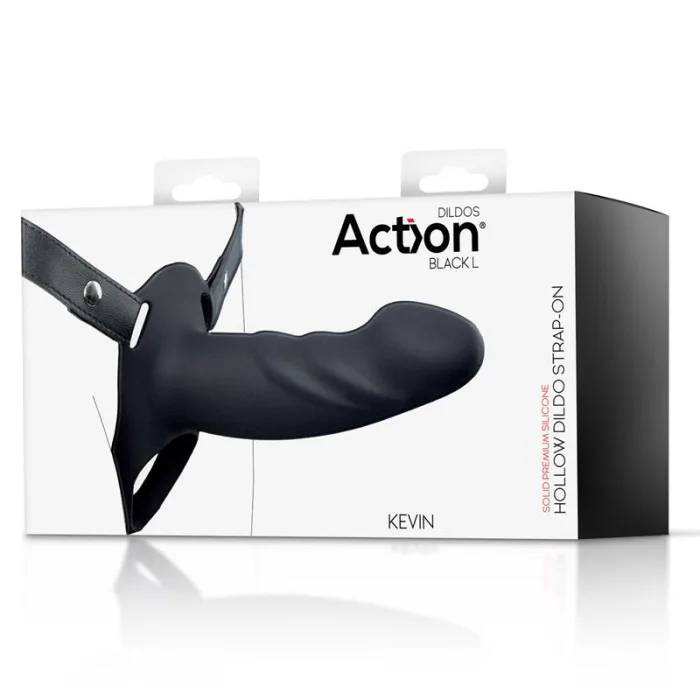 Arnés Strap on con Dildo Hueco Talla L Negro - detalle 10