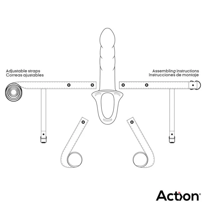 Arnés Strap On con Dildo Hueco Talla S - detalle 8