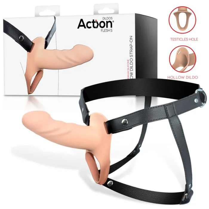 Arnés Strap On con Dildo Hueco Talla S