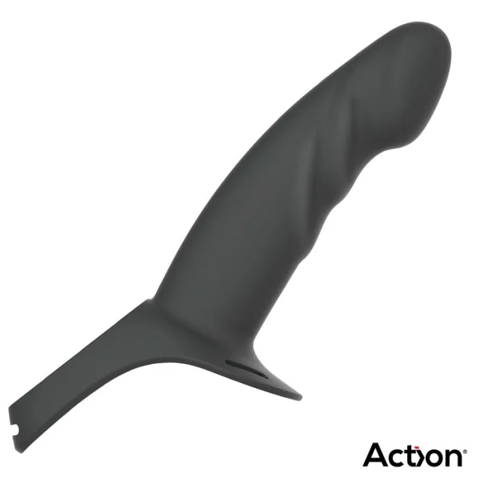 Arnés Strap On con Dildo Hueco Talla S Negro - detalle 7