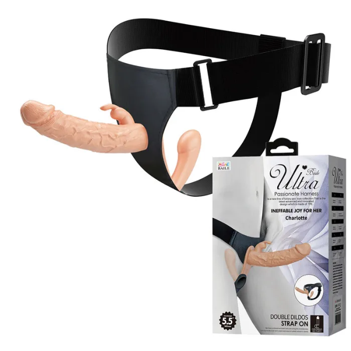 Arnés Strap On DOBLE PENETRACIÓN NATURAL - detalle 2
