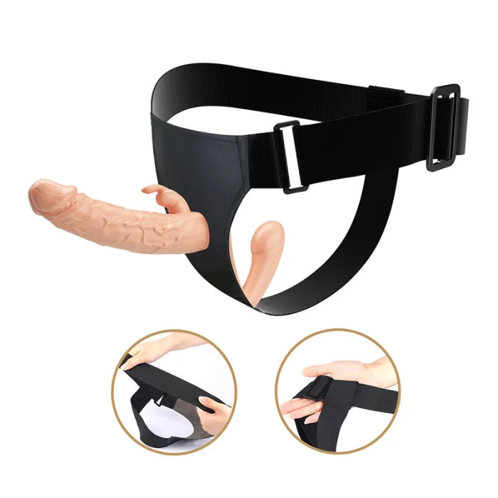 Arnés Strap On DOBLE PENETRACIÓN NATURAL - detalle 3