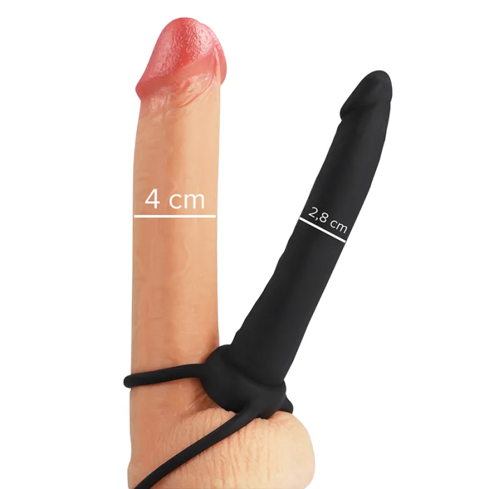 Arnés Strap On PARA DOBLE PENETRACIÓN Negro - detalle 2