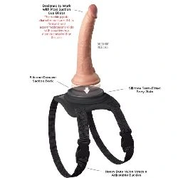 arnes strapon para pierna pipedream dock harness - detalle 3