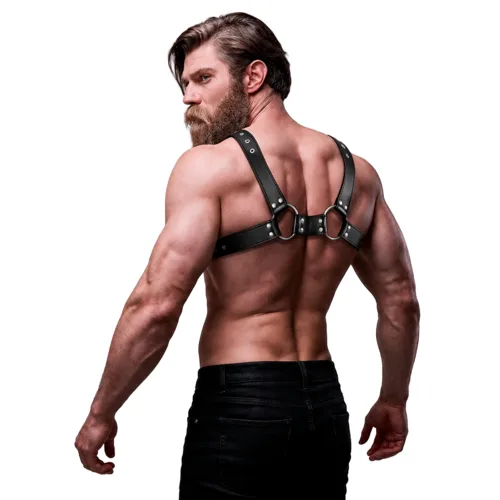 Arnés Bulldog BDSM Ajustable Ecopiel Pecho Hombre - detalle 2