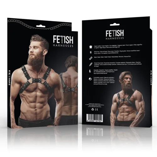 Arnés Bulldog BDSM Ajustable Ecopiel Pecho Hombre - detalle 4