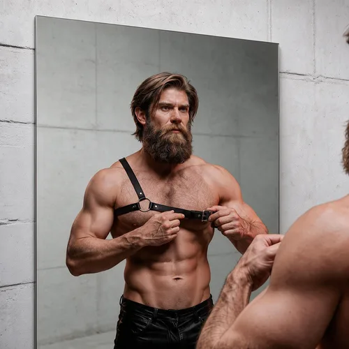 Attitude Arnés BDSM Ecopiel Hombro Cruzado Hombre - detalle 3