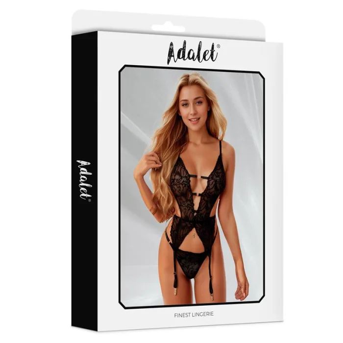 Babydoll Con Body Tanga Liguero Daisy - detalle 3