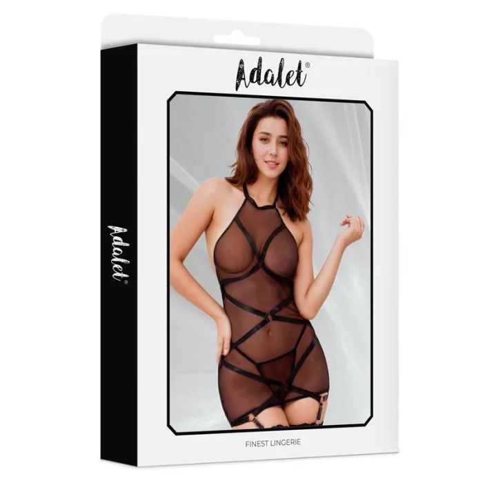 Babydoll Con Liguero Y Tanga Margot - detalle 3