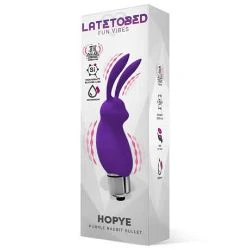 bala vibradora conejito rampante morada hopye latetobed - detalle 3