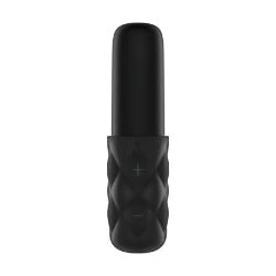 bala vibradora mini satisfyer negra y plata - detalle 3