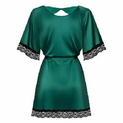 bata sensuelia verde encaje negro obsessive - detalle 4