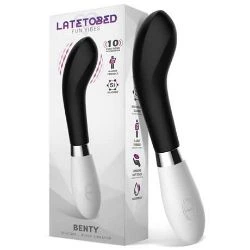 benty vibrador curvado silicona negro - detalle 2