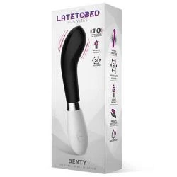 benty vibrador curvado silicona negro - detalle 3