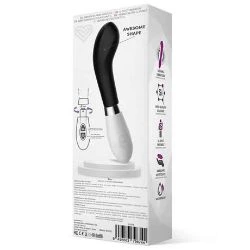 benty vibrador curvado silicona negro - detalle 4