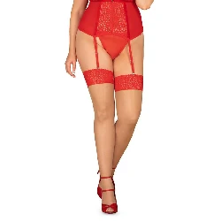 Medias rojas talla grande blossmina