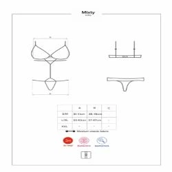 body con sujetador y tanga bordados sexys MIXTY TEDDY - detalle 5
