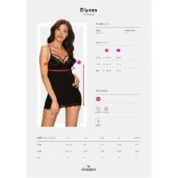 body diyosa chemise negro - detalle 3