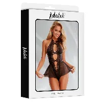 body erotico patron floral falda ariella - detalle 4
