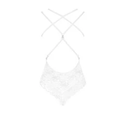 Body sexy blanco con bordados florales 860 Ted 2 - detalle 3