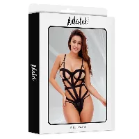 body sexy negro con cintas stella - detalle 3