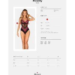 body sexy rosenty negro rosa obsessive - detalle 3