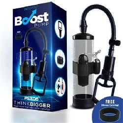 bomba para el pene manual con accesorio de vibración