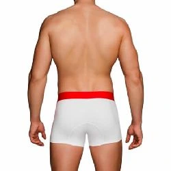 boxer deportivo blancos linea roja macho - detalle 3