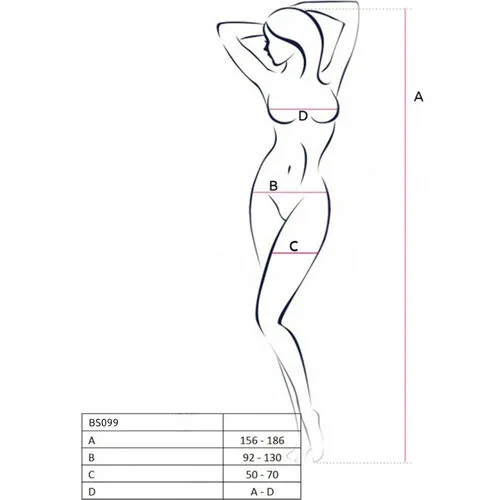 Catsuit Bodystocking Negro Bs099 - detalle 6
