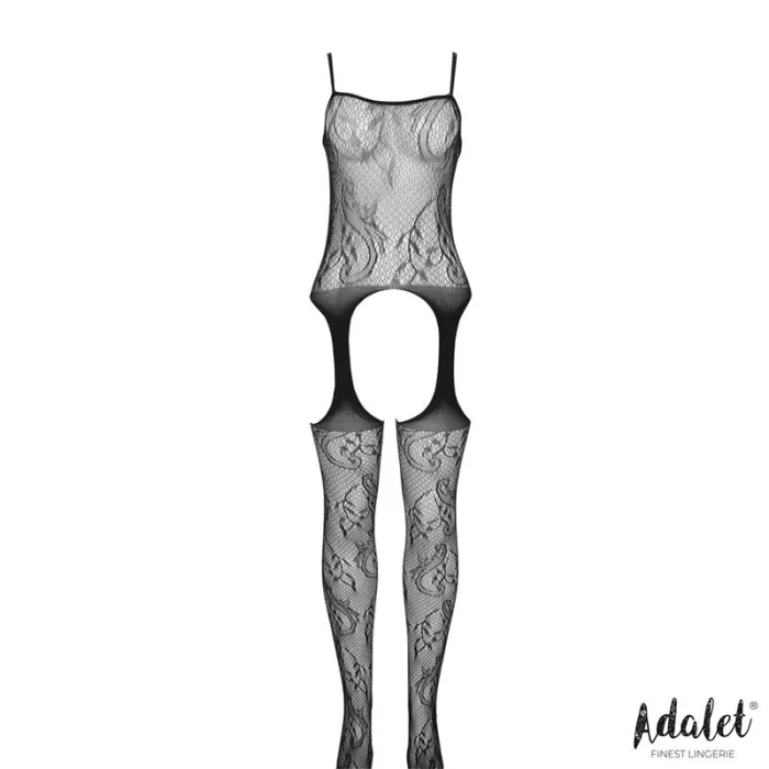 Catsuit Lilly Bodystocking Con Liguero Abierto - detalle 3