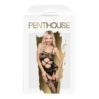 catsuit o bodystocking hot nightfall negro - detalle 3
