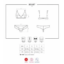 conjunto de sujetador con relleno y braguitas 853 obsessive - detalle 5